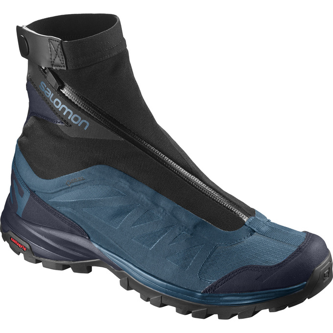 Salomon Singapore Mens Hiking Shoes - OUTPATH PRO GTX® Blue/Black | 13875-GJCF